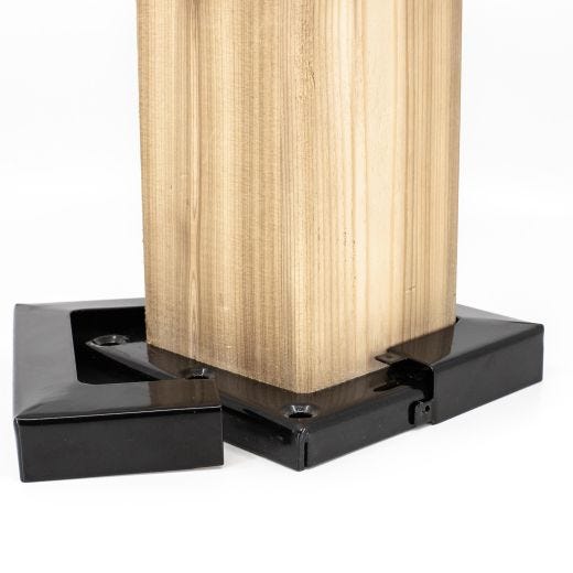 Jupe de Poteau 6x6 Noire 5-1/2"