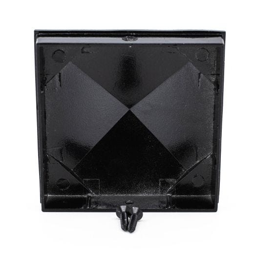 Capuchon de poteau aluminium 4" noir