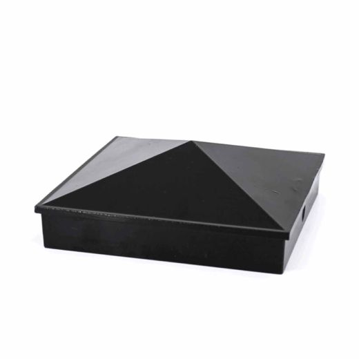 Capuchon de poteau aluminium 5,5" noir