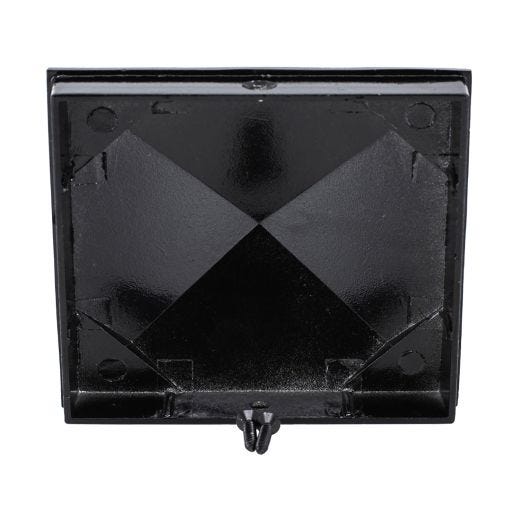 Chapeau de poteau aluminium 6" noir