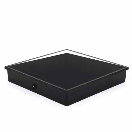 Chapeau de poteau aluminium 6" noir