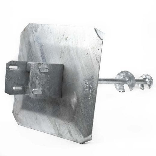 Plaque de Charge Convexe 12" x 12" Galvanisée