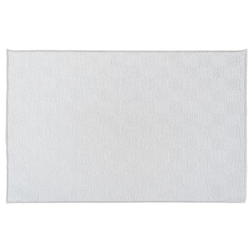 5’x7’ Silver Grey Line Pattern Indoor Outdoor Rug