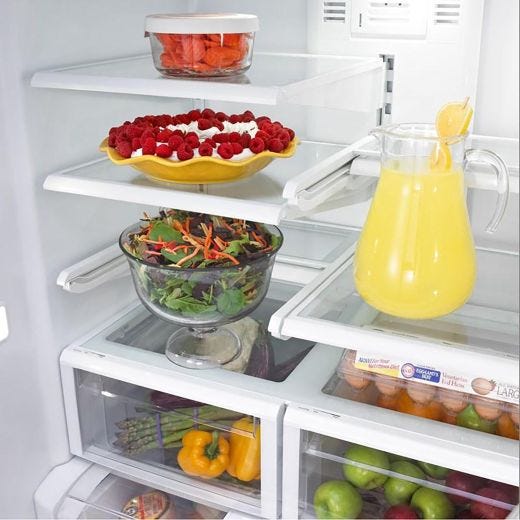 Réfrigérateur 36" 25 pi³ Portes Françaises