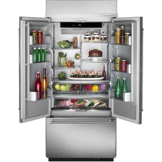 Réfrigérateur encastré 36" 20,8 pi³ 3 portes