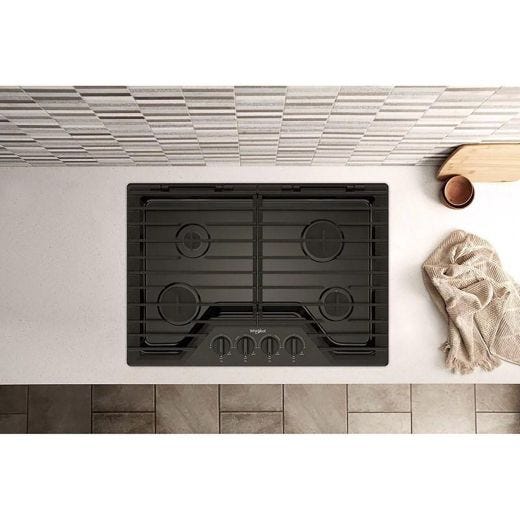 30"Built-In Gas Cooktop - Ez-2-Lift Hinged Cast-Iron Grates