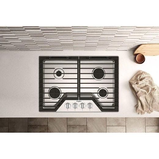 30"Built-In Gas Cooktop - Ez-2-Lift Hinged Cast-Iron Grates