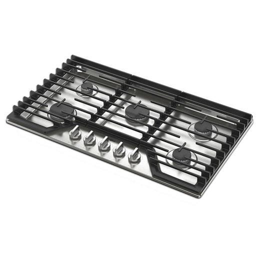 36"Built-In Gas Cooktop - Ez-2-Lift Hinged Cast-Iron Grates