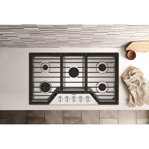 36"Built-In Gas Cooktop - Ez-2-Lift Hinged Cast-Iron Grates