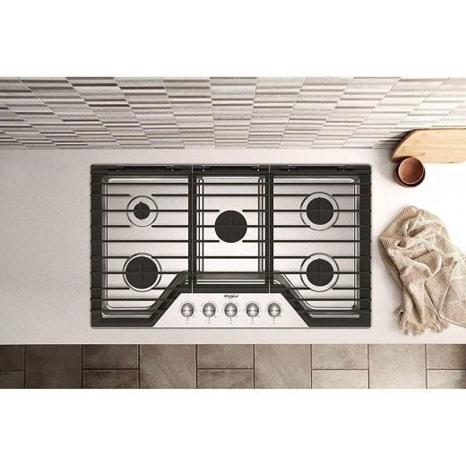 36"Built-In Gas Cooktop - Ez-2-Lift Hinged Cast-Iron Grates