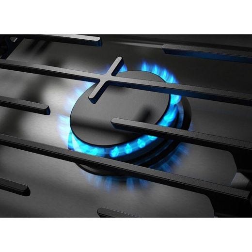 36" Built-In Gas Cooktop With 2-In-1 Hinged Grate To Griddle