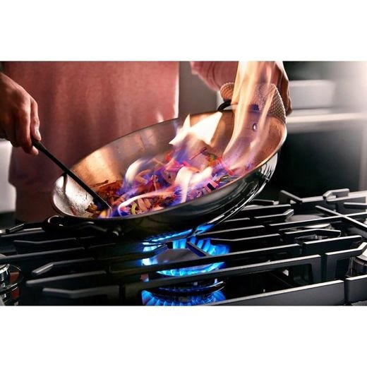 Plaque de cuisson à gaz encastrée 36" avec 5 brûleurs