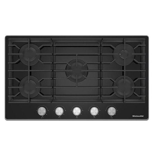 Plaque de cuisson à gaz encastrée 36" avec 5 brûleurs