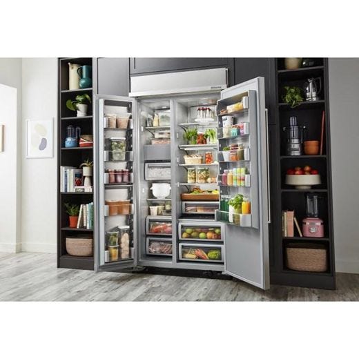 48" 30 Cu. Ft. Built-In Side-By-Side Refrigerator