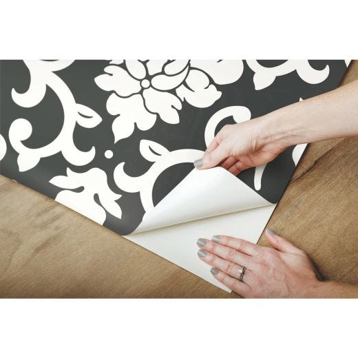 Damask Black Nuwallpaper Peel And Stick