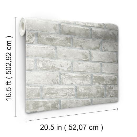 Brick Gray Nuwallpaper Peel And Stick