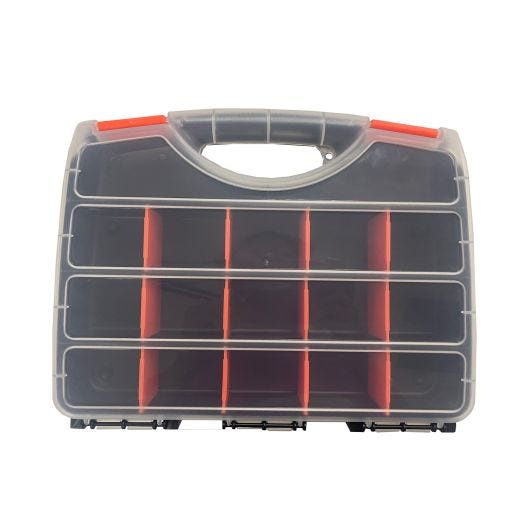 Contenant de rangement 15 cellules couvercle transparent