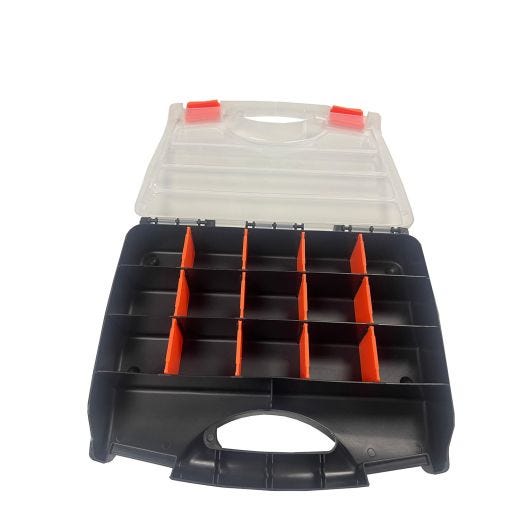 Contenant de rangement 15 cellules couvercle transparent