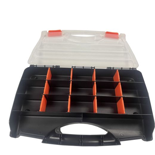 Contenant de rangement 15 cellules couvercle transparent