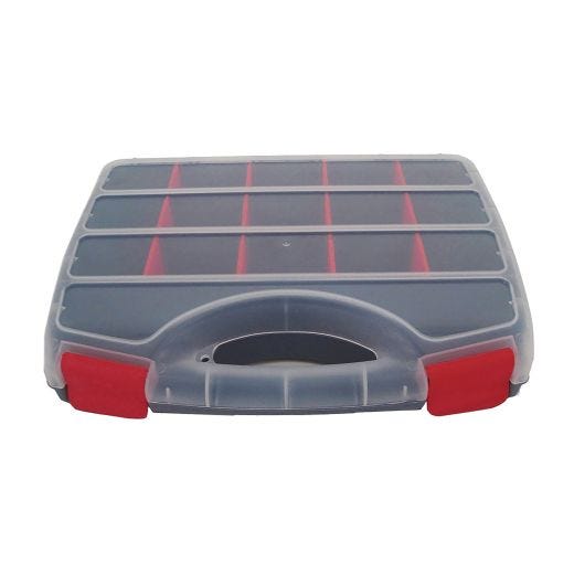 Contenant de rangement 15 cellules couvercle transparent