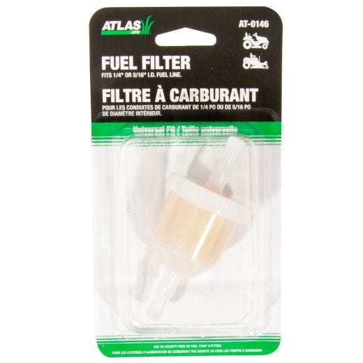 Universal Tractor Fuel Filter Fits 1/4" 5/16" I.D. Fuel Line