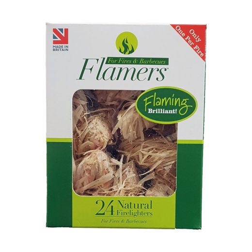 Flamers Natural Firelighters - 24/Pack