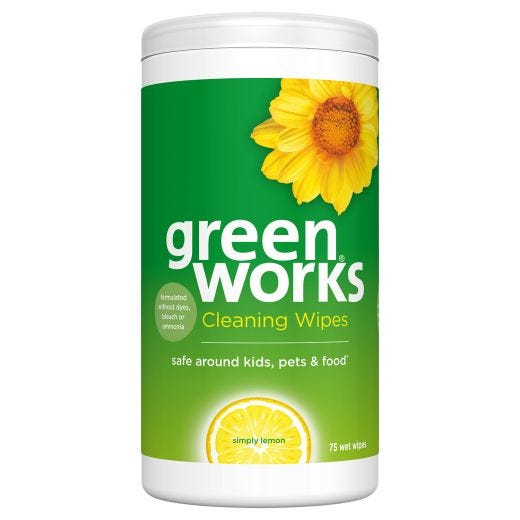 Green Works Cleaning Wipes Simply Lemon-75 Count