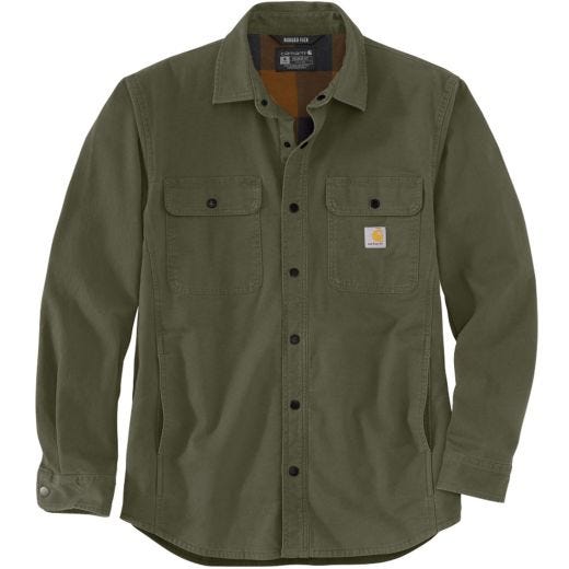 Rugged Flex Fit Fleece-Lined Shirt Jac Basil 2XL
