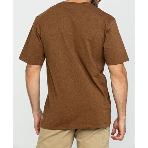 Loose Fit Short-Sleeve Pocket T-Shirt-Oiled Walnut 2XL
