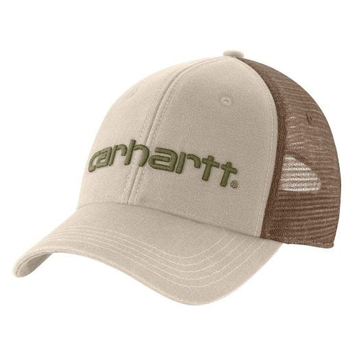 Canvas Mesh-Back Logo Graphic Cap