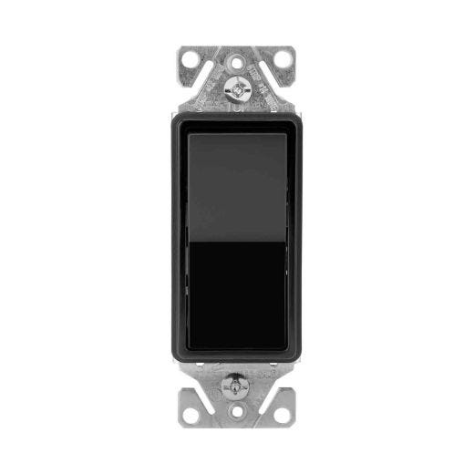 Interrupteur Résidentiel Rocker 15A 120V 3-Way-Noir
