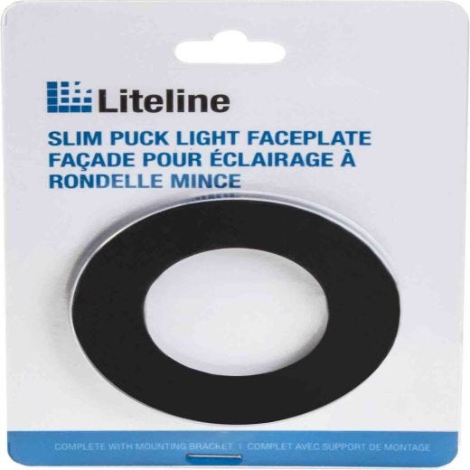 Faceplate for Slim Puck Light-Black
