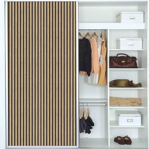 NuWallpaper Peel And Stick Wallpaper-Oak Slat Wood