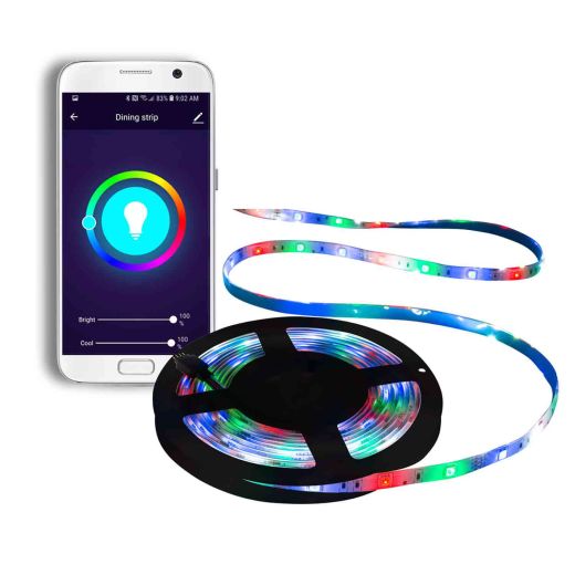 Bazz 10' Rgb Led Smart Home Wi-Fi Light Strip
