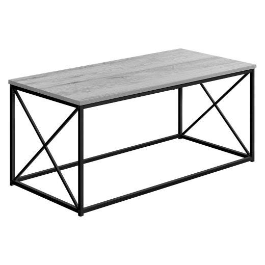 Table d’appoint grise 25" pieds métal noir