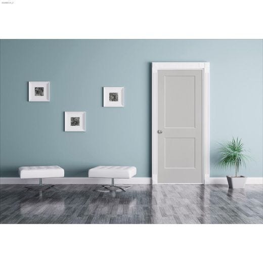Porte intérieure 2 panneaux 30" x 80" Noire