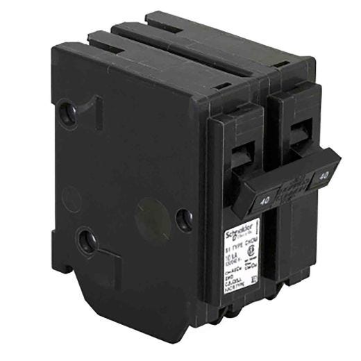 Double Pole 40 Amp Homeline Plug-On Circuit Breaker