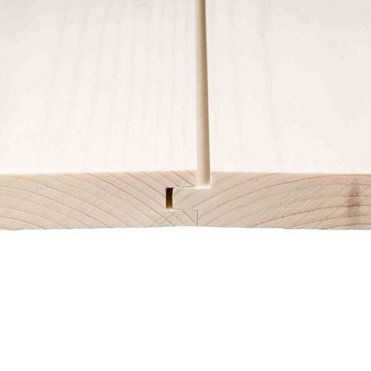 Pin Shiplap Pickled Pine 1 x 6 x longueur aléatoire