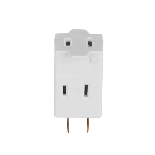 3-Outlet Cube Adapter-White