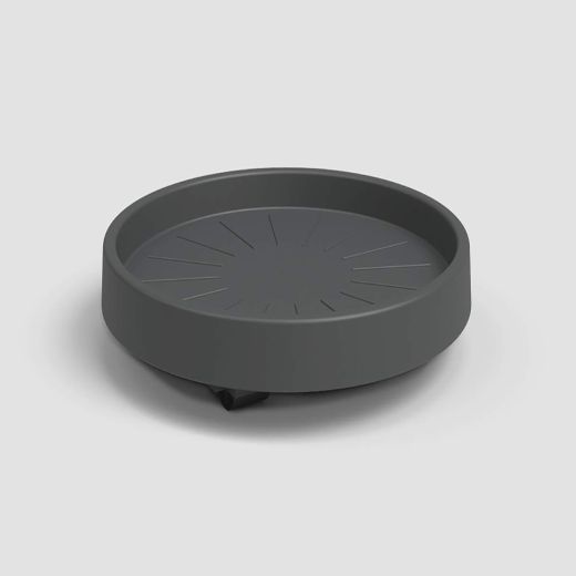 Soucoupe à Roulettes Anthracite 12"