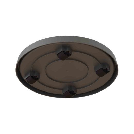 Soucoupe à Roulettes Anthracite 12"