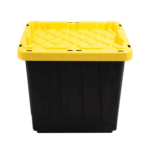 Strong Box Black and Yellow Plastic 45L