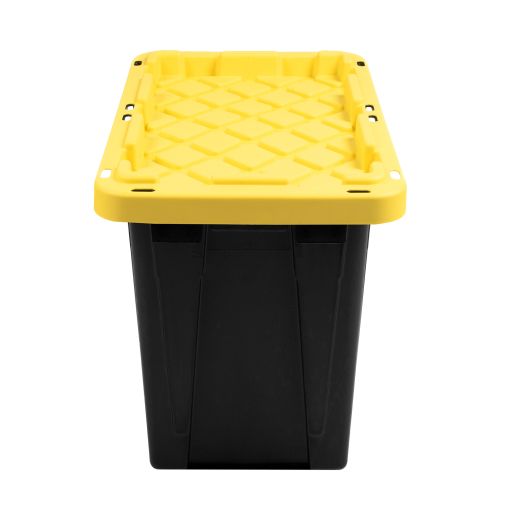 Strong Box Black and Yellow Plastic 45L