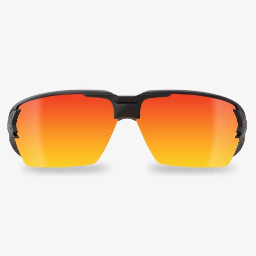 Lunettes de sécurité Pumori verres miroir rouges-noires
