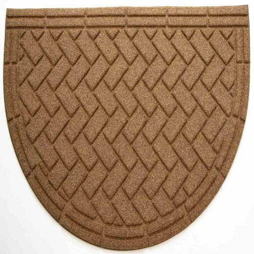 Tapis de porte polyester recyclé Peak 18" x 30" or miel