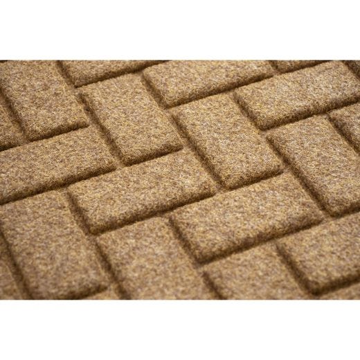 Tapis de porte polyester recyclé Peak 18" x 30" or miel