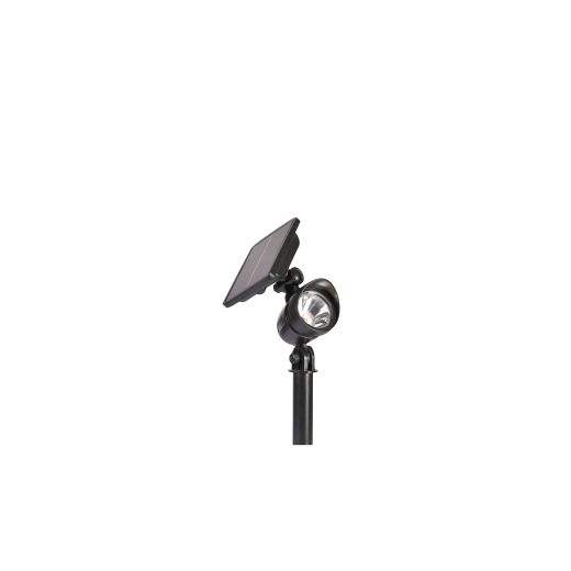 Solar Black Plastic Spotlight 100 Lumen