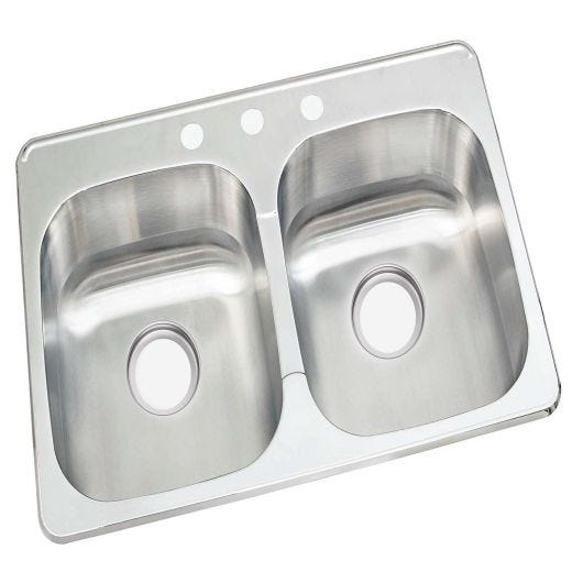 Double Bowl Kitchen Sink 31 x 20"