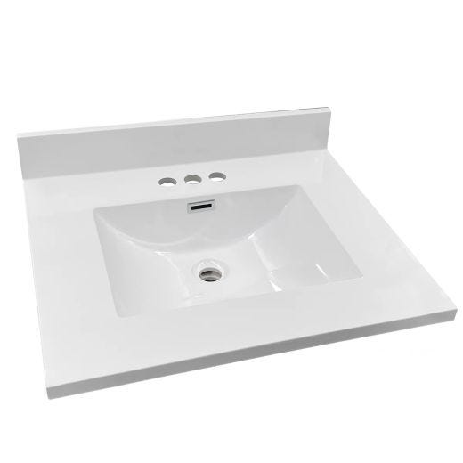 25" x 21-13/16" Marble Vanity Top