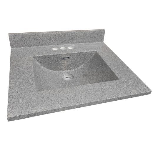 25" x 21-13/16" Marble Vanity Top